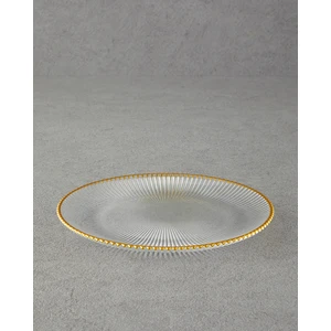 English Home Graceful Shapes Cam Pasta Tabağı Gold