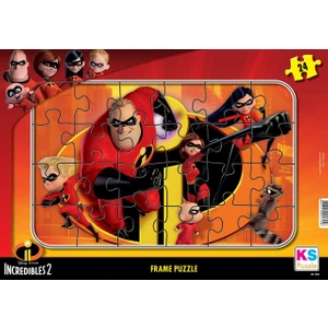 KS Games Incredibles Family İnanilmaz Aile 2 Frame Puzzle 24'Lü