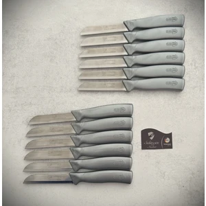 Işıltılı Meyve ve Sebze Bıçağı 12'li Gri