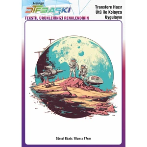 F17 Ajans Vintage Ütü ile Yapışan Tişört Tekstil Dtf Baskı