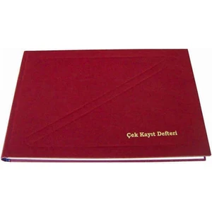 Çek Kayıt Defteri 12 x 17 cm Ciltli 96 Yaprak