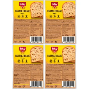Pan Multigrano Glutensiz Ketenli Ayçekirdekli Ekmek 250 gr  (4 Adet)