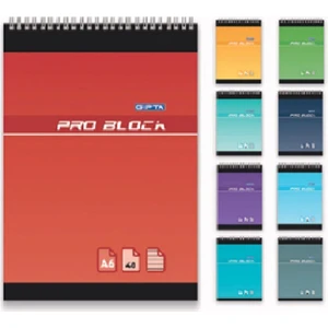 Pro Block A6 Defter Karton Kapak Spiralli Kareli 40 Yaprak