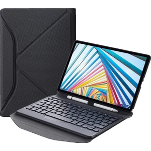 Klavye + Lenovo M10 Için Kılıf Plus 10.3 Inç TB-X606 (Siyah + Siyah) (Yurt Dışından)