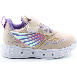 Fast Step Kız Çocuk Lastikli Ve Cırtılı Desenli Işıklı Sneaker Spor Çocuk Ve Bebek Ayakkabısı 141xca058