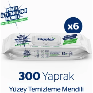 300 Adet  Pratik Yüzey Temizleme Havlu  Mendil