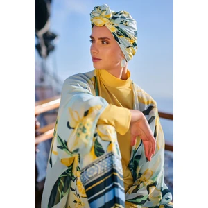 Limon Desenli Tesettür Mayo