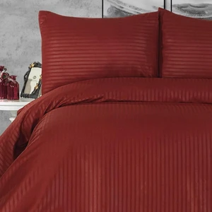 Miabella Home Çift Kişilik Çizgili Saten Nevresim Takımı 12717