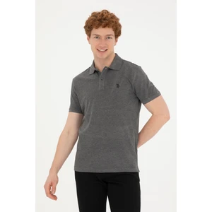 U.S. Polo Assn. Erkek Antrasit Melanj Tişört Basic 50279573-VR081