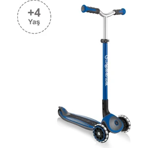 Master Işıklı Katlanabilir Scooter - Lacivert