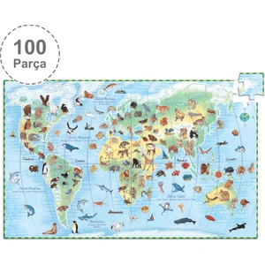 Klasik Puzzle 100 Parça - World's Animals