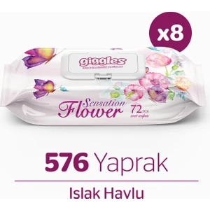 Sensation Flower Islak Mendil  Islak Havlu 576 Mendil