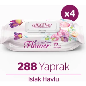 Sensation Flower Islak Mendil  Islak Havlu 288 Mendil