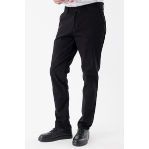 Siyah Pamuklu Yandan Cepli Casual Comfort Fit Chino Pantolon 1003235154