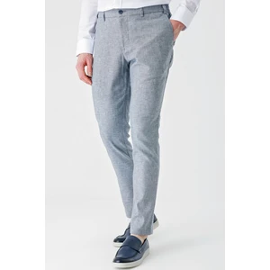 Koyu Lacivert Keten Lastikli Yandan Cepli Casual Comfort Fit Jogger Pantolon 1003240159