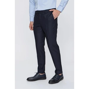 Lacivert Yandan Cepli Basic Slim Fit Pantolon 1003220013