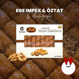 Hazır Kuru Baklava 1200 gr (3 Kg) + Tepsi