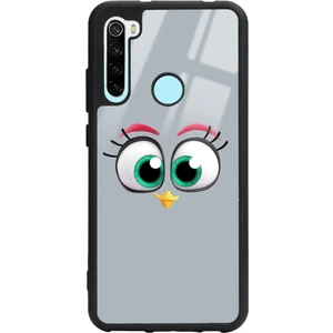 Xiaomi Redmi Note 8 Grey Angry Birds Tasarımlı Glossy Telefon Kılıfı