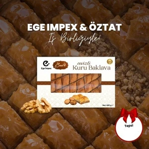 Hazır Kuru Baklava 650 gr (1,5 Kg) + Tepsi