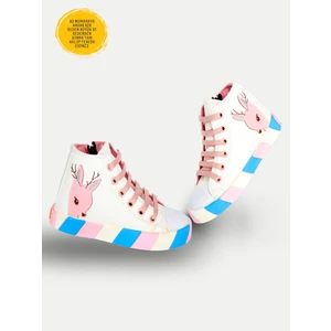 Ceylan Beyaz  Destekli Kız Çocuk Sneakers