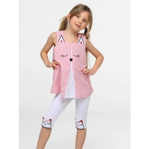 Kedi Dokuma Tunik + Tayt Takım