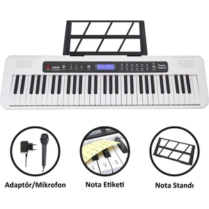 CTK-3000 61 Tuş Hassasiyetli Org (5 Oktav) - Beyaz