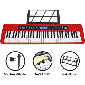 CTK-3000 61 Tuş Hassasiyetli Org (5 Oktav) - Kırmızı