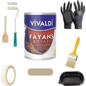 Vivaldi-Tezgah,mermer,fayans Boyası Seti Vernik ve Astar Gerektirmez Mutfak ve Banyo Boyası 1kg