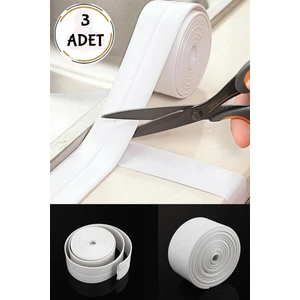 Çok Amaçlı Su Geçirmez Sızdırmaz Lavabo Küvet Tezgah Kenarı Duş Kabini Kenar Bant 38MMX3.2M (3 Adet)