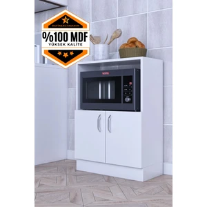 Rafineri Makro Dolap Çok Amaçlı Mikrodalga Fırın Dolabı Mdf