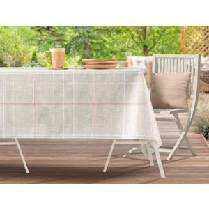 Madame Coco Boise Pvc Masa Örtüsü - Bej - 140X140 cm