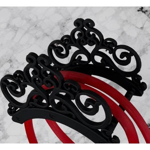 ANT ik Tarz HORTUM ASKISI    Dökme Demir MAT SİYAH