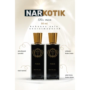 Soel Parfüm Narkotik Erkek Parfüm Eau De Parfume 2 Adet 50+50 ml