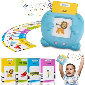 Erken Eğitim Ingilizce Sesli Flash Kartları - Mavi-1