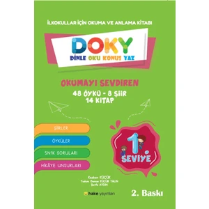 Hake Yayınları İlkokullar İçin Okuma ve Anlama Kitabı DOKY Dinle Oku Konuş Yaz 1. Seviye