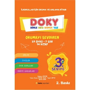 Hake Yayınları İlkokullar İçin Okuma ve Anlama Kitabı DOKY Dinle Oku Konuş Yaz 3. Seviye