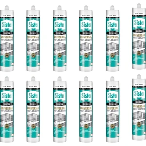 Sista Şeffaf Silikon 280 ml - 12 Adet