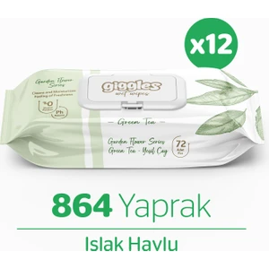 Yeşilçay Kokulu Islak Mendil  Islak Havlu  864 Mendil