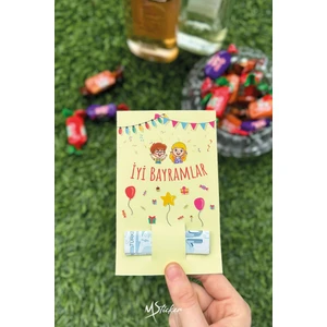 Bayram Tebrik Kartı 10 Adet Ramazan Bayramı Hediye Kartı Tebrik Kartı Kurban Bayramı Ramazan Bayramı