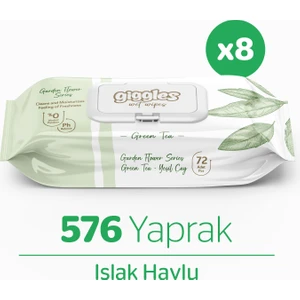 Yeşilçay Kokulu Islak Mendil  Islak Havlu  576 Mendil