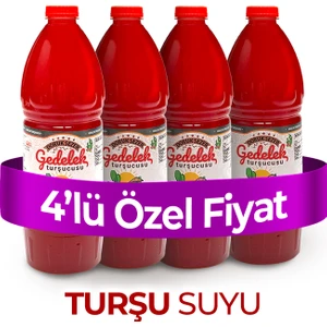 Doruk Sezer Gedelek Turşucusu Gedelek Turşucusu Şalgamlı Turşu Suyu Acısız 1 Lt 4' Lü  Kampanya