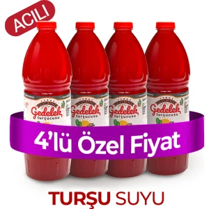 Doruk Sezer Gedelek Turşucusu Gedelek Turşucusu Şalgamlı Turşu Suyu Acılı 1 Lt 4' Lü  Kampanya