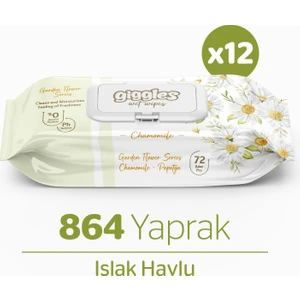 Papatya Kokulu Islak Mendil  Islak Havlu  864 Mendil