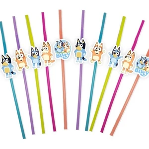 Parti Dükkanım Bluey Artistik Pipet 10 Adet