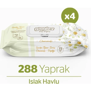 Papatya Kokulu Islak Mendil  Islak Havlu  288 Mendil