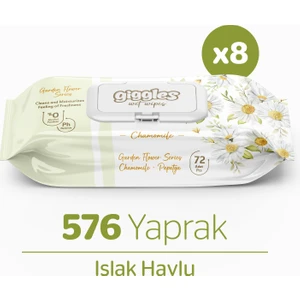 Papatya Kokulu Islak Mendil  Islak Havlu  576 Mendil