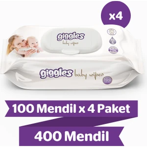 Bebeklere Özel Islak Mendil  Islak Havlu 400 Mendil