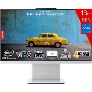 Ideacentre Aıo 24IRH9 Intel Core I7 13620H 32GB Ddr5 512GB SSD Intel UHD Graphics Freedos 23.8 IPS Fhd F0HN0056TR-32512 Kablosuz Klavye+Mouse Beyaz All In One Bilgisayar
