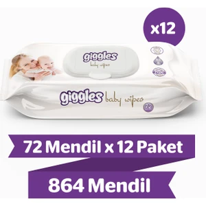 Bebeklere Özel Islak Mendil  Islak Havlu 864 Mendil