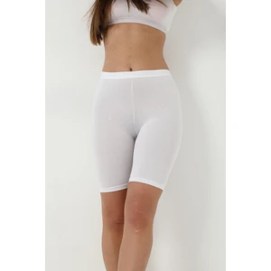 Arma Yıldız Bambu Kadın Beyaz Diz Üstü Tayt